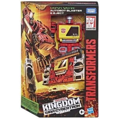 Kingdom: War For Cybertron Trilogy Autobot Blaster Eject Voyager Action Figure