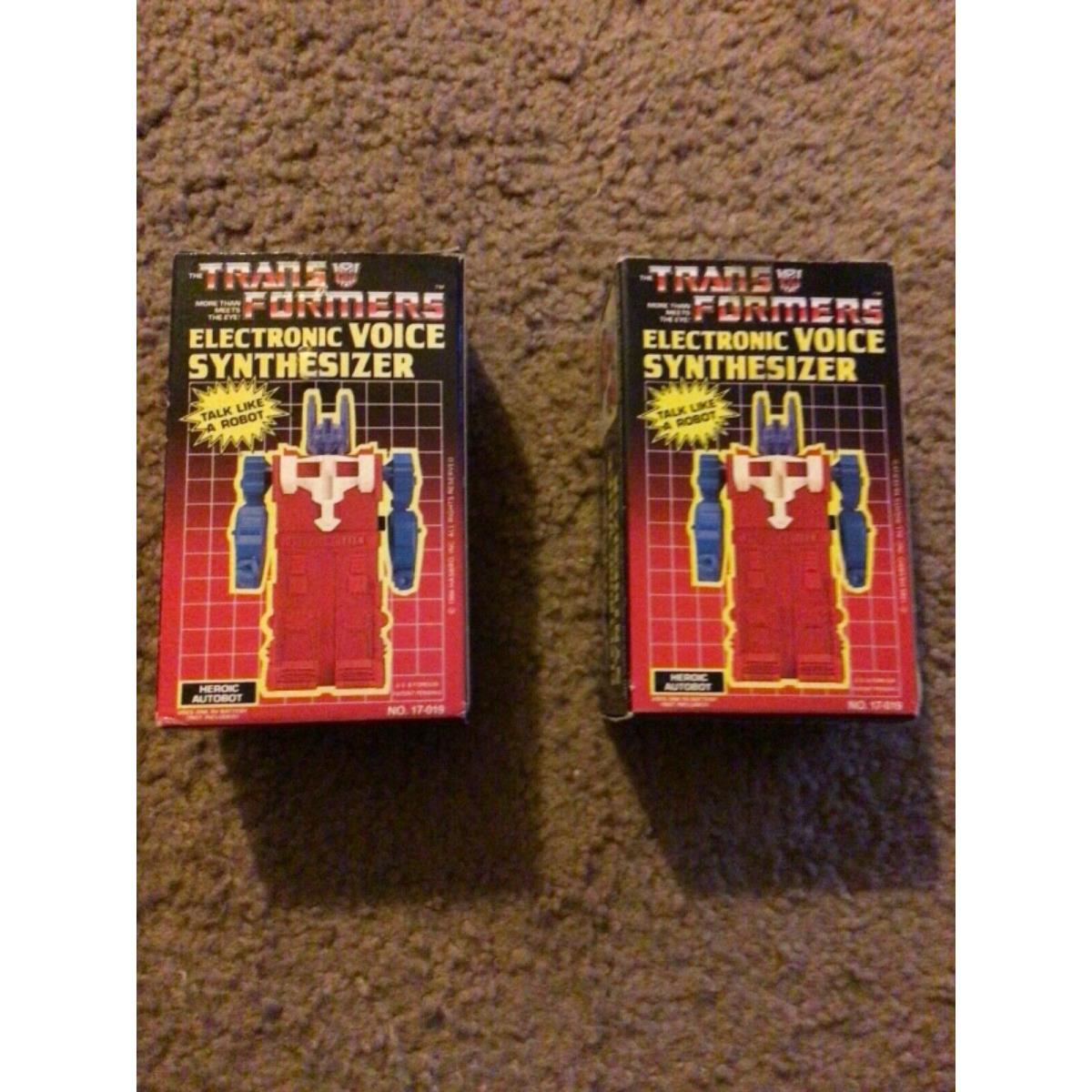 Hasbro 2 Vintage Transformers Electronic Voice Synthesizer NO.00035 Mib Never Used