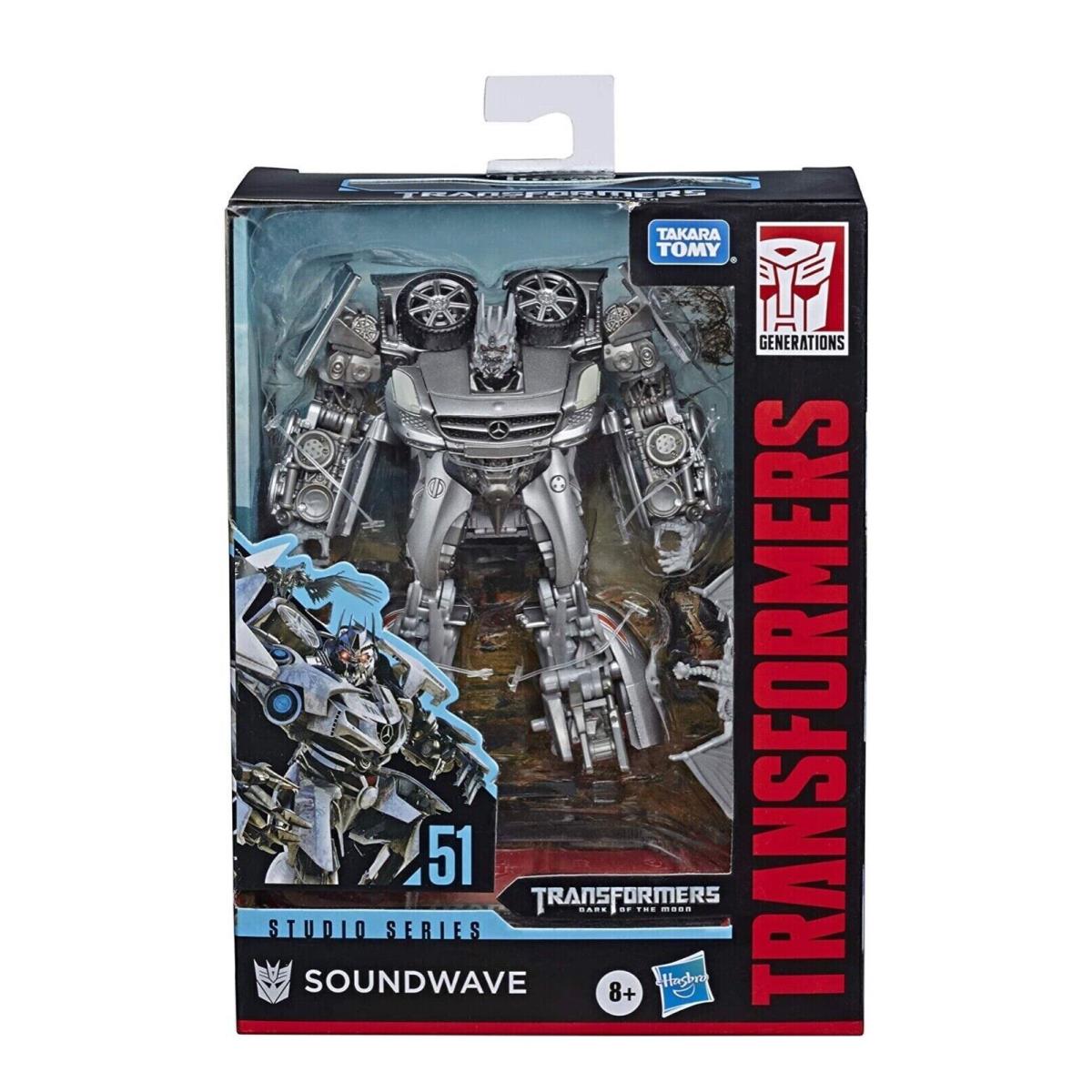Transformers Toy Studio Series 51 Deluxe Class Dark The Moon Movie Soundwave - Silver