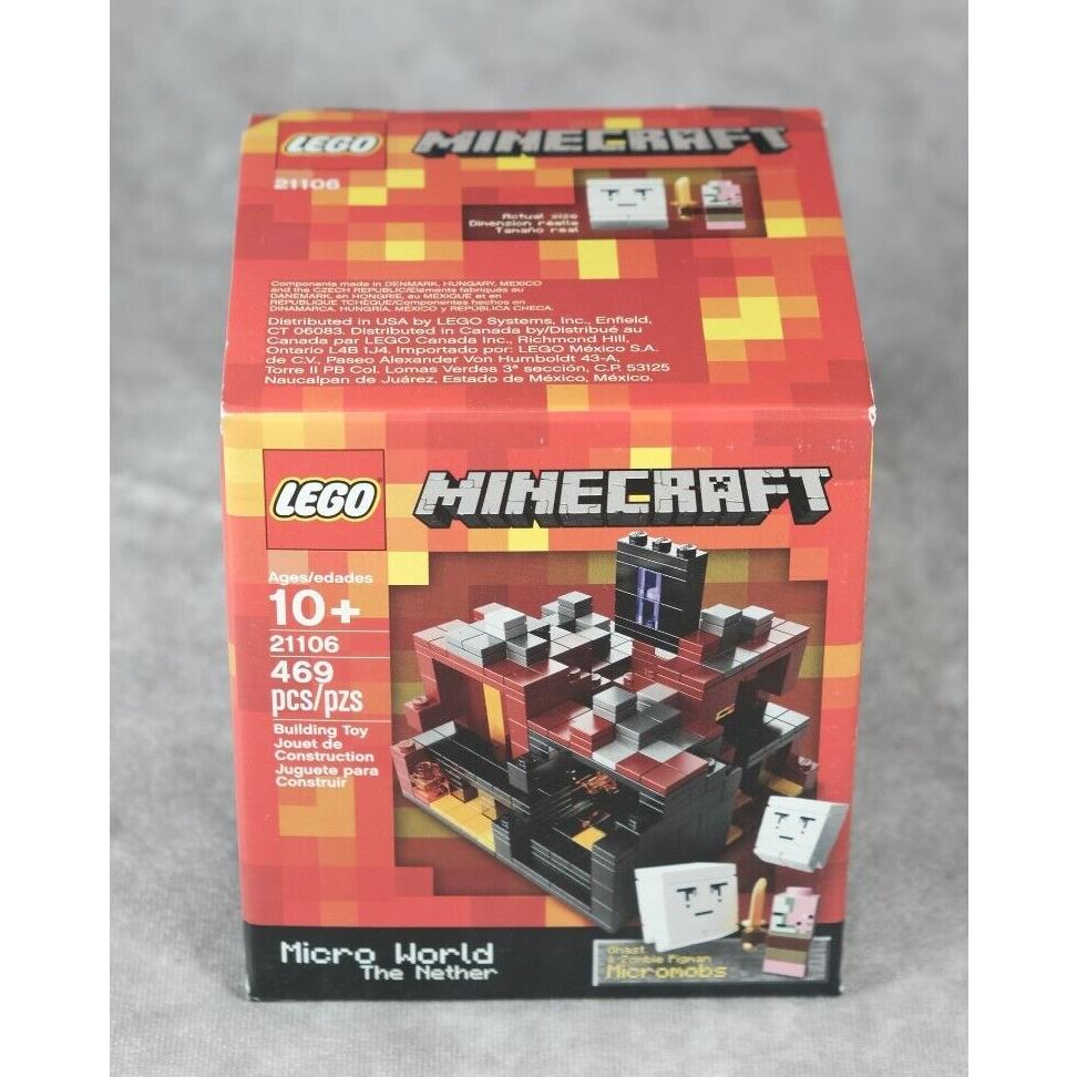 Lego 21106 Minecraft The Nether Where Ghasts Fly and The Zombie Pigman Patrols