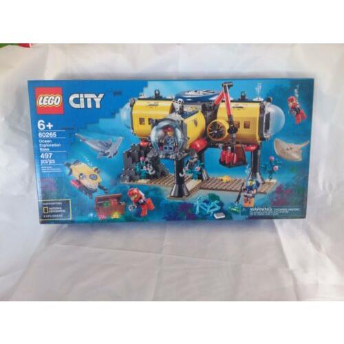 Lego City 60265 Ocean Exploration Base 497 Piece Building Set with 5 Minifigures