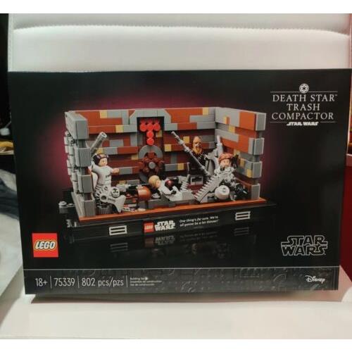 Lego Diorama Star Wars Death Star Trash Compactor Set 75339