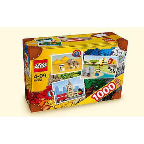 Lego Set 10682 Box Creative Suitcase Color Bricks Gift Toy 1000 Pcs