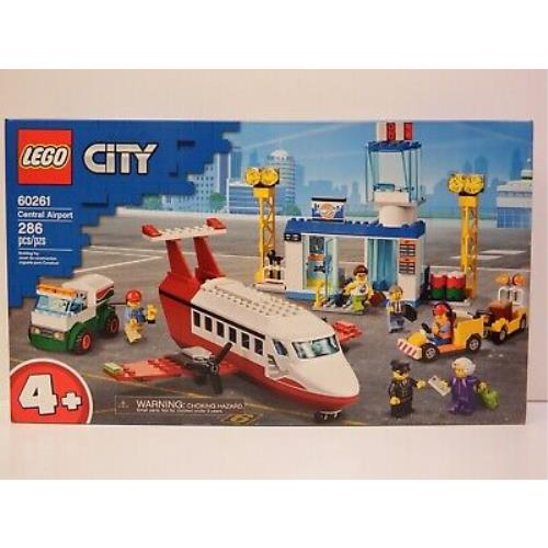 Lego City - Model 60261 - Central Airport - 286 Pc Set - Age 4 -11 Y