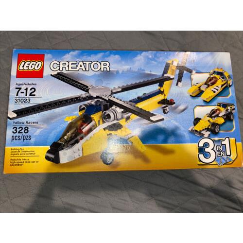 Lego Creator Yellow Racers 3-in-1 Set 31023 New/sealed Retired Set