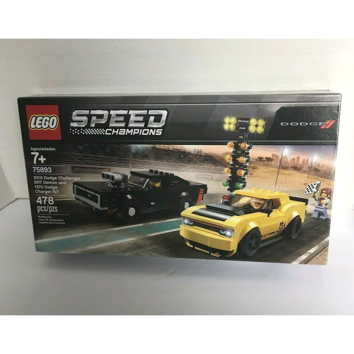 Lego 75893 Speed Champions 2018 Dodge Challenger Srt Demon 1970 Charger R/t