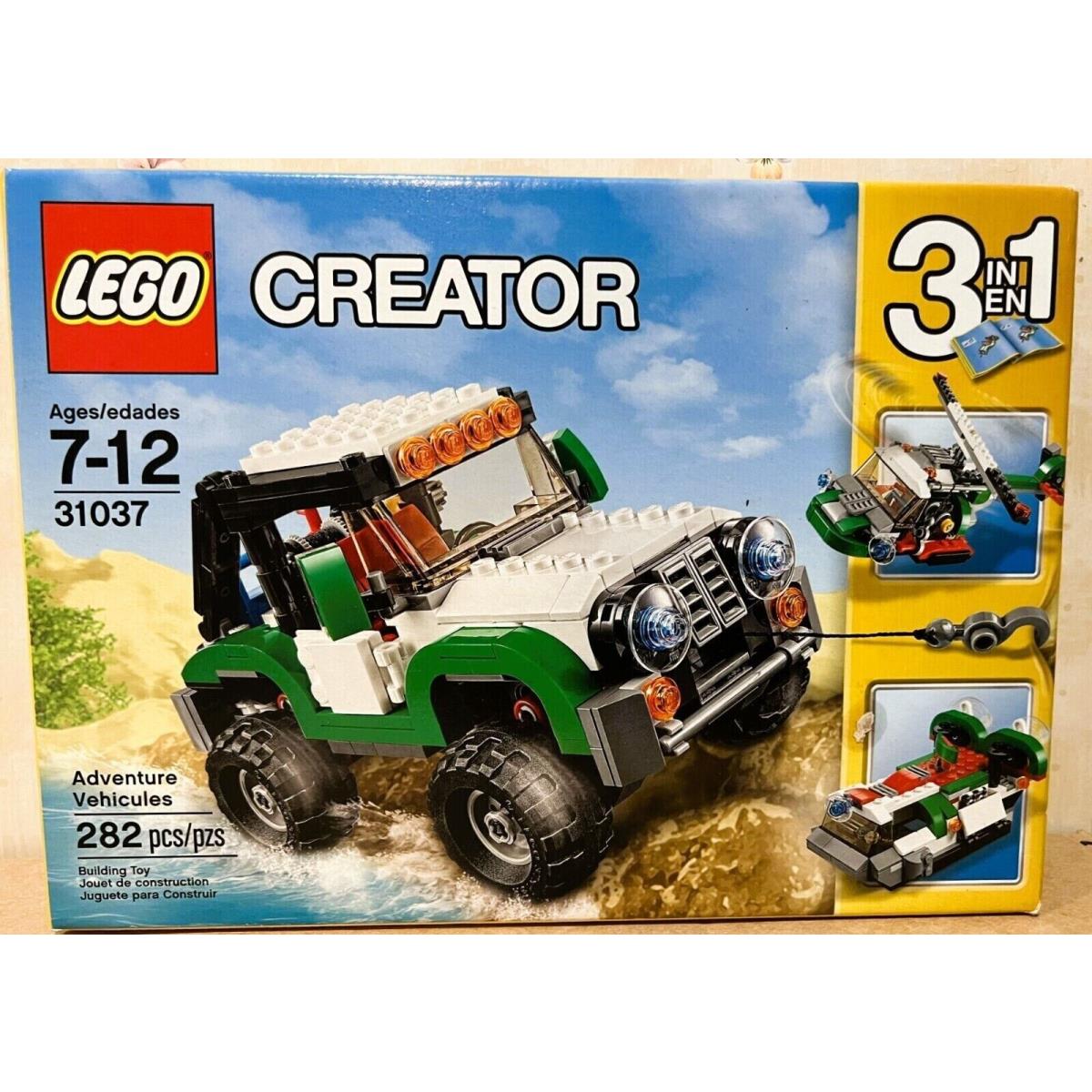 Lego Creator Adventure Vehicles 31037 Building Kit 282 Pcs Car Model Playset