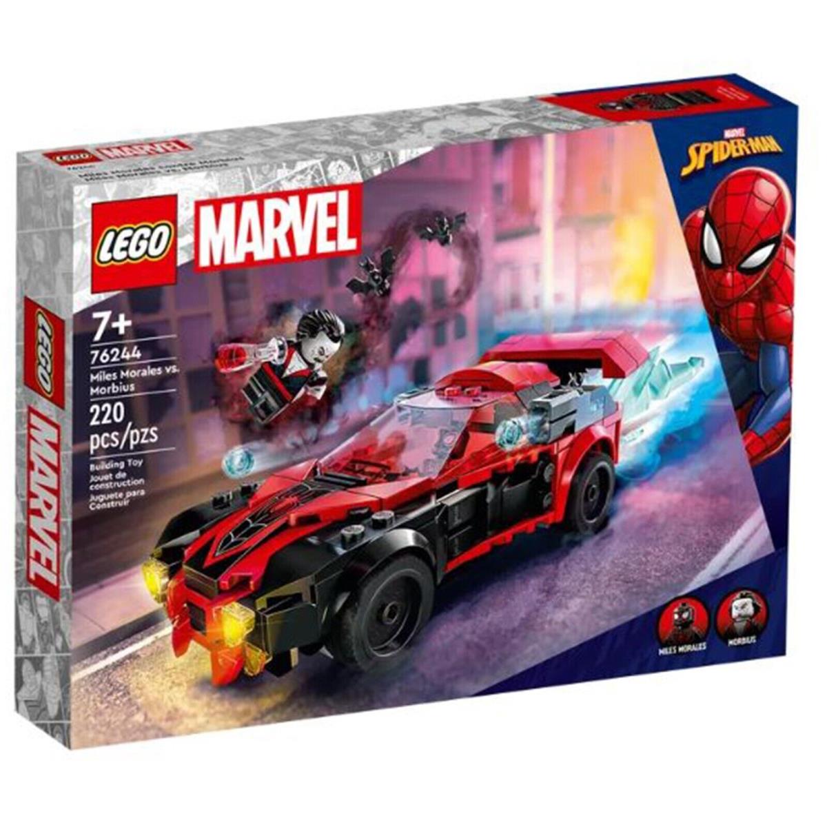 Lego Marvel Miles Morales Vs Morbius Building Set 76244