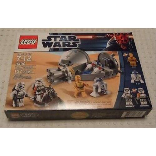 Lego Star Wars Droid Escape Set 9490 R2-D2 C-3PO Sand Trooper Minfigs