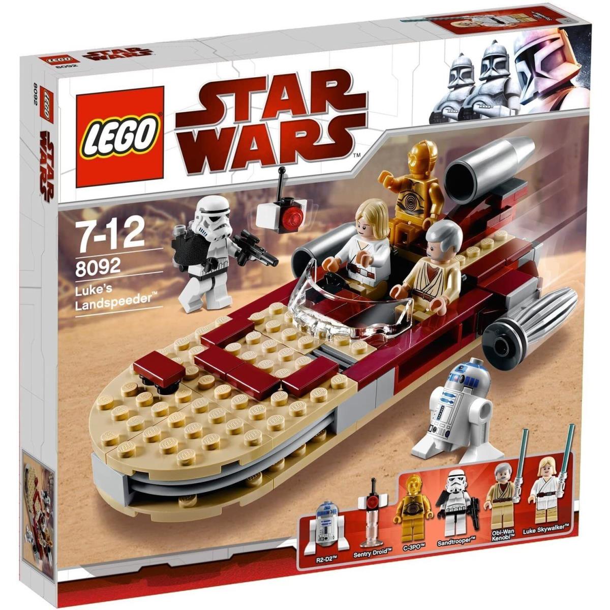 Lego Star Wars 8092 Luke s Landspeeder Obi Wan Sandtrooper Minifig