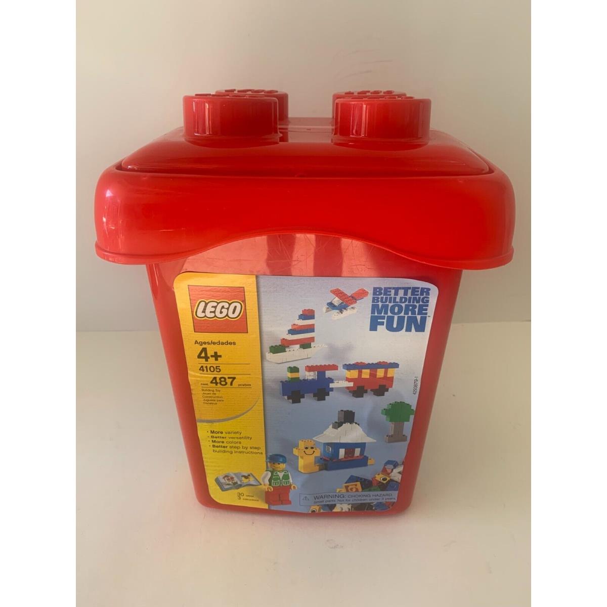 Lego 4105 Red Creator Bucket 500 Pieces Vintage