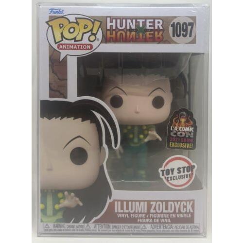 Funko Pop Hunter X Hunter Toy Stop Exclusive 1087 Lacc Illumi Zoldyck +pop Prot