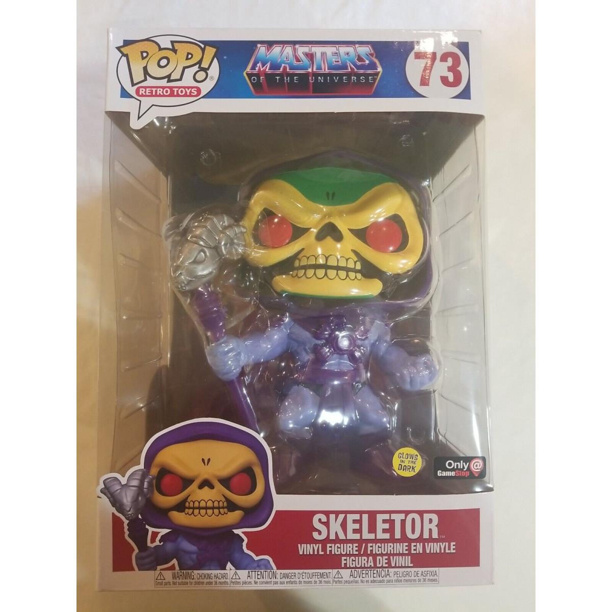 Funko Pop Retro Toys Masters OF The Universe 73 Jumbo 10 Skeletor Gstop Gitd