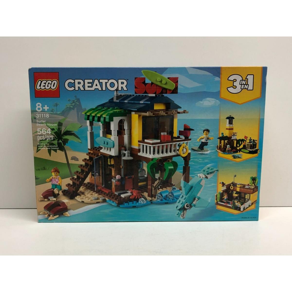 Lego 31118 Creator Surfer Beach House 564 Pcs