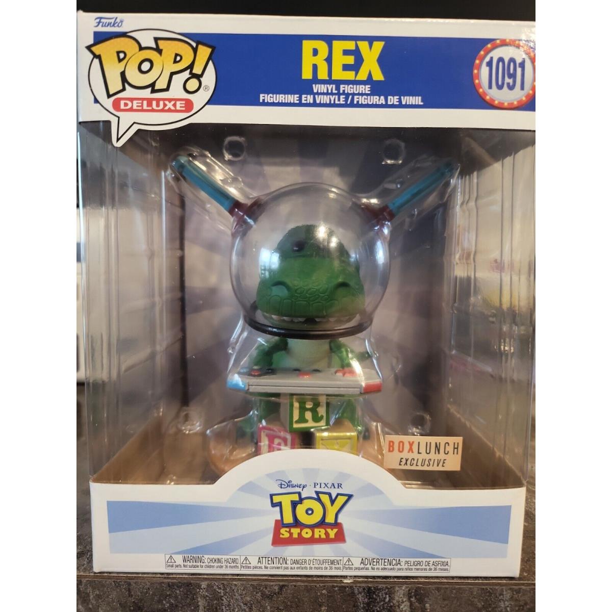 Funko Pop Disney Pixar Toy Story 1091 Rex Deluxe Box Lunch Exclusive