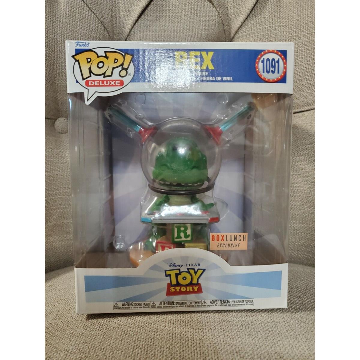 Funko Pop Deluxe Toy Story Rex 1091 Box Lunch Exclusive