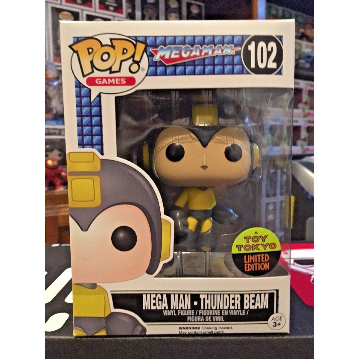 Funko Pop Mega Man Thunder Beam 102 Toy Tokyo 2016 Nycc Exclusive Vinyl