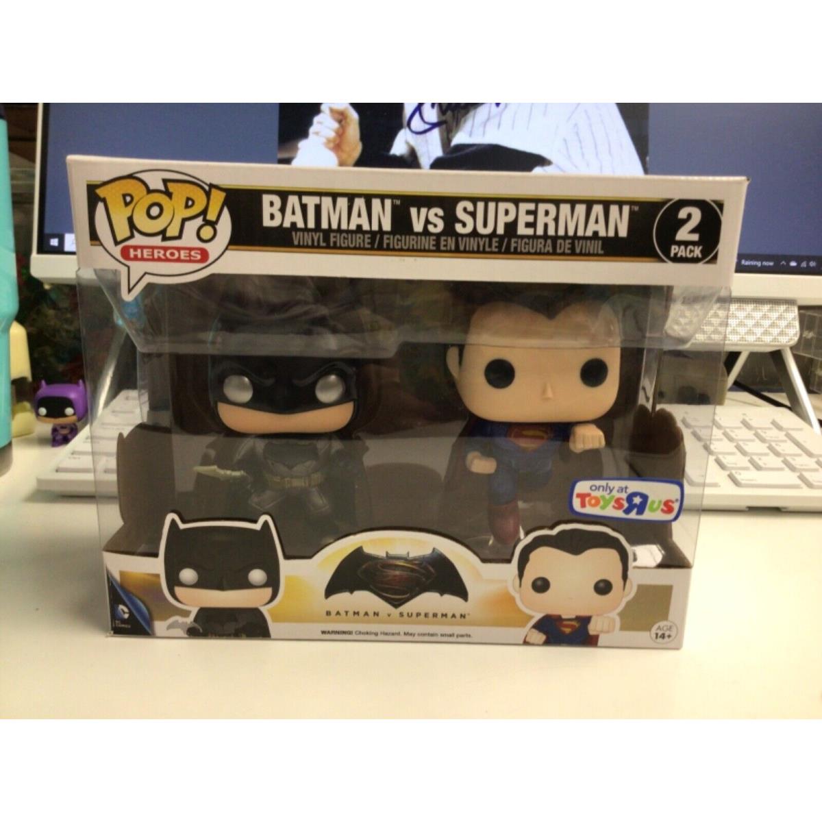 Funko Pop Batman VS Superman 2 Pack Vinyl Figure Toys R US Exclusive