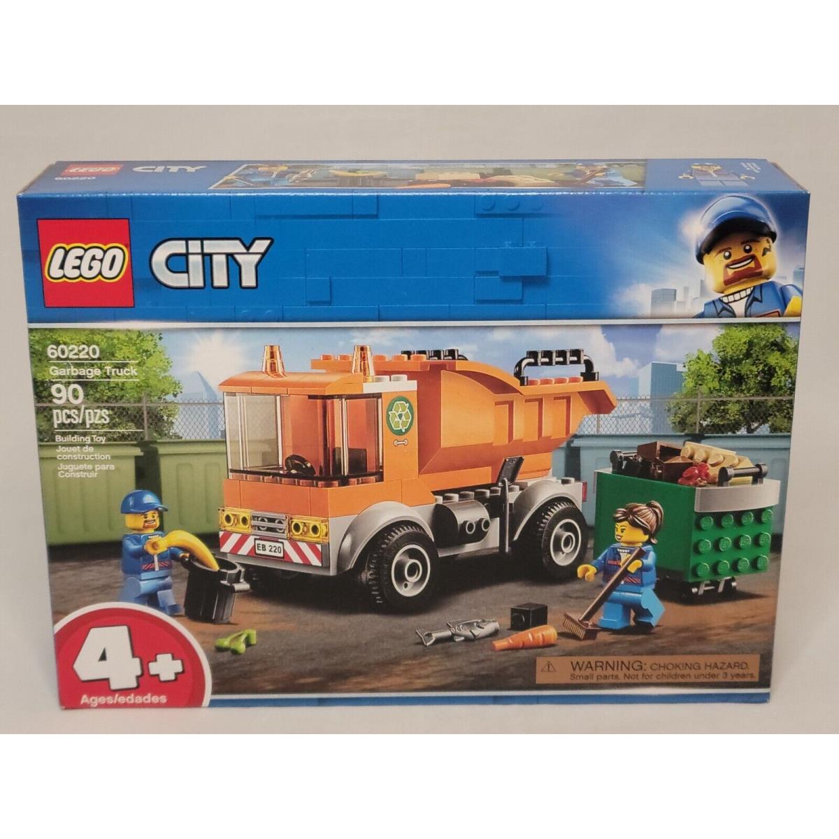 Lego 60220 Garbage Truck Orange City 2019 IN H