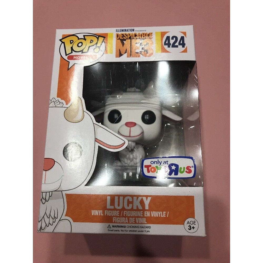 Funko Pop 424 Lucky Despicable Me3 Vinyl Figure Goat Sheep Toys R Us Exclusive