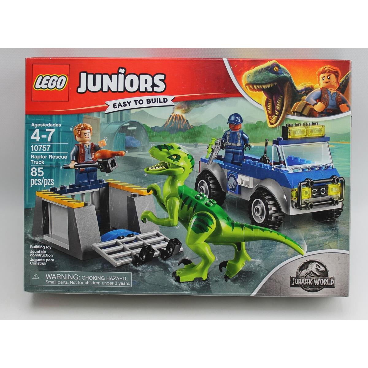 Lego Juniors Easy To Build Jurasic World Raptor Rescue World Set 10757