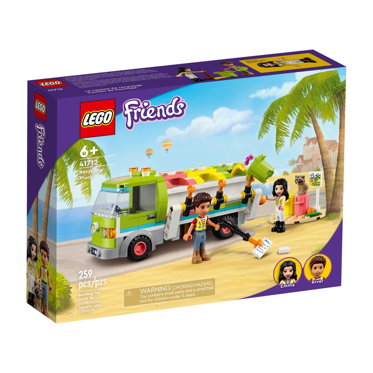 Lego Friends Recycling Truck Building Set 41712