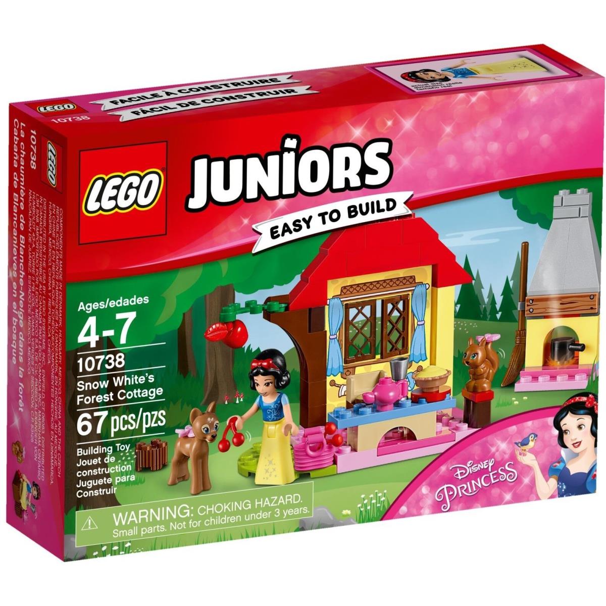 Lego 10738 Snow White`s Forest Cottage Juniors Deer Chipmunk Disney Princess