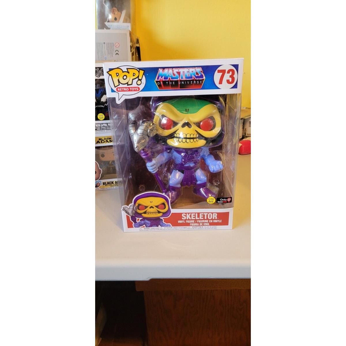 Funko Pop Retro Toys Masters Of Universe Motu 10 Inch Skeletor 73 Gamestop Gitd