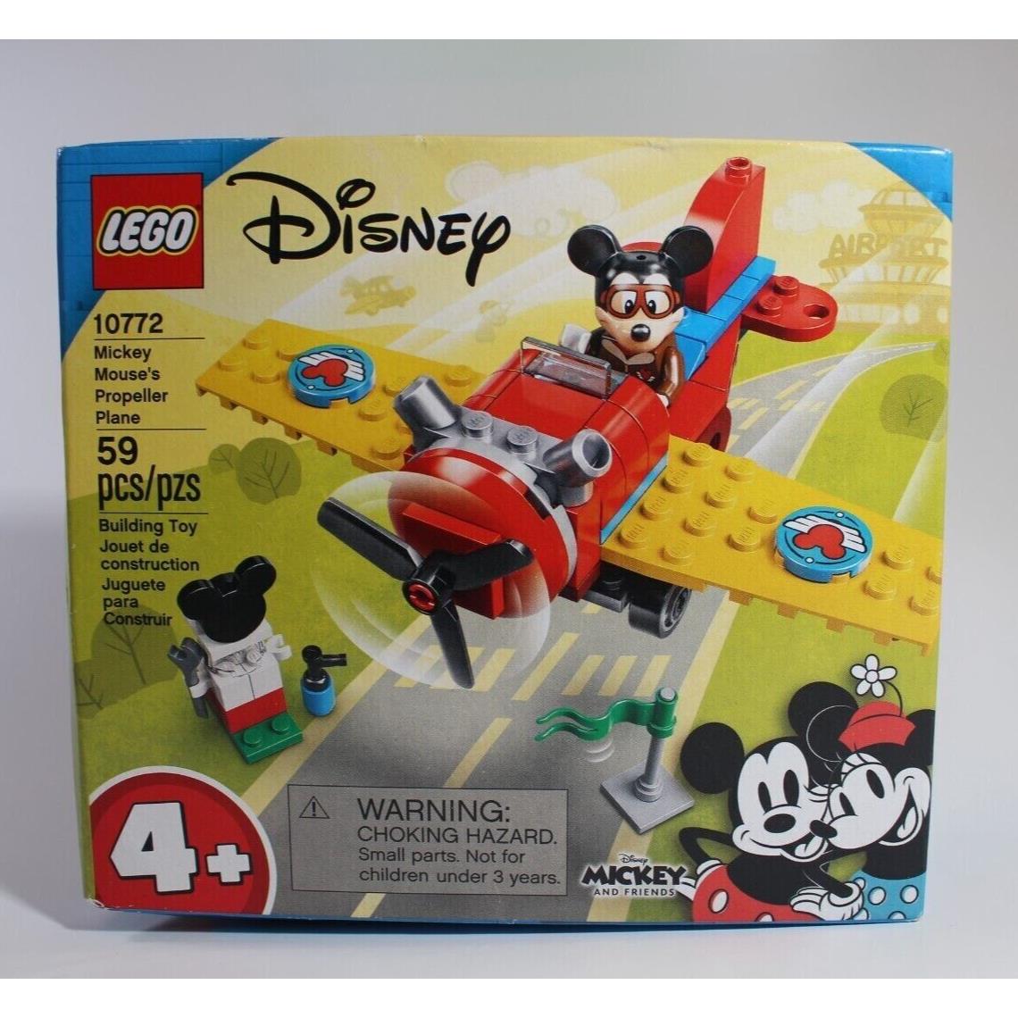 Lego Disney 10772 Mickey Mouse`s Propeller Plane Building Kit 59 Pcs Playset