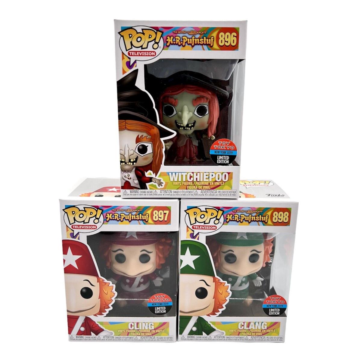 Funko Pufnstuf Set Of 3 Witchiepoo Cling and Clang Nycc 2019 Toy Tokyo