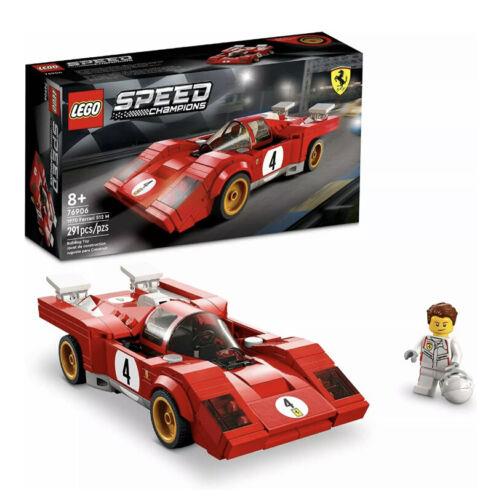 Lego Speed Champions 1970 Red Ferrari 512 M Model Car 76906 Toy Kit Set