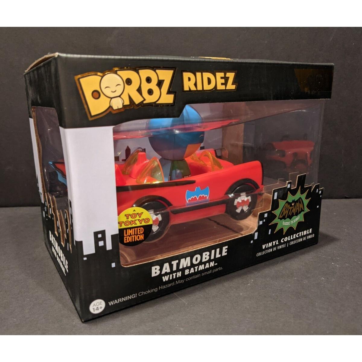 Funko Dorbz Ridez Batmobile with Batman Toy Tokyo 2015 Nycc Exclusive Red 001