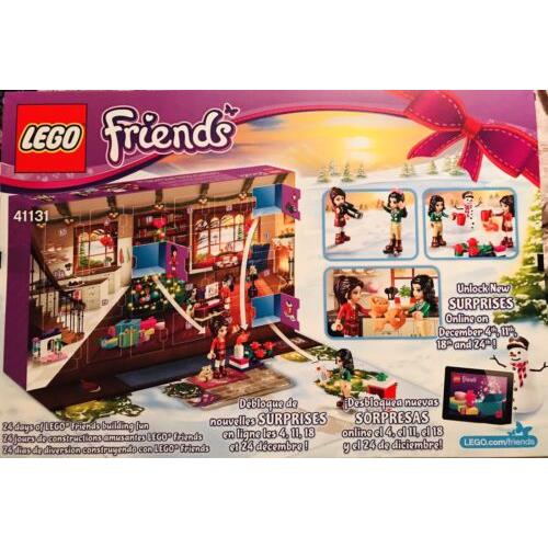 Lego Christmas Advent Calendar Friends 41131 Set 218 Pcs 2016 Minifigs