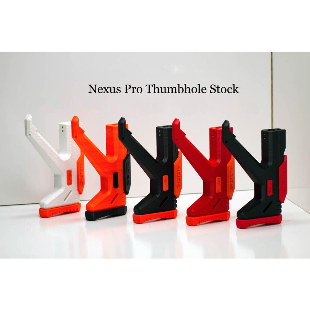 3D Printed Solid Thumbhole Stock For Nerf AF Nexus Pro Dart Blaster Thumbhole Stock ONLY