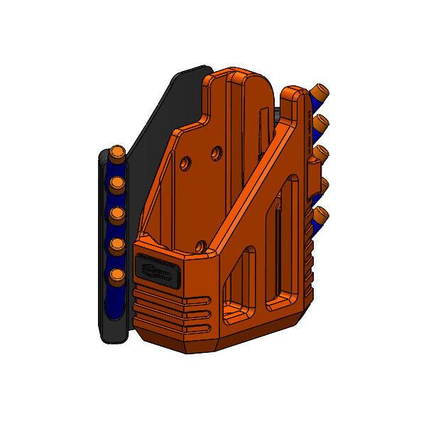 3D Printed Fast Draw Drop Leg Holster For Nerf Stryfe Dart Gun Pistol Blaster Left Holster w/RMB - Orange/black