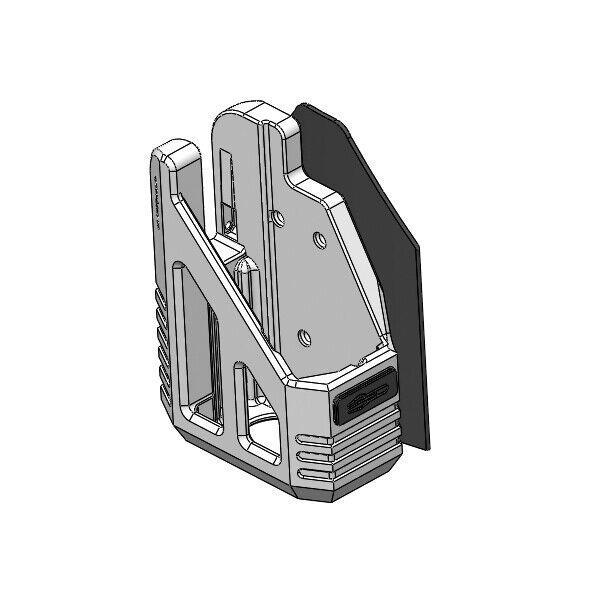 3D Printed Fast Draw Drop Leg Holster For Nerf Stryfe Dart Gun Pistol Blaster Right Holster - White/black