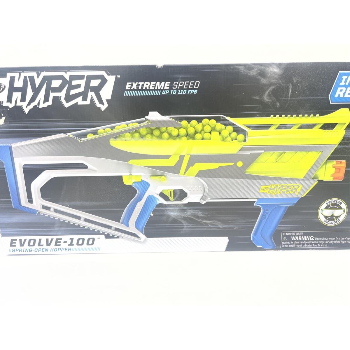 Nerf Hyper Evolve-100 Open Hopper 70 Rounds Extreme Speed Instant Reload