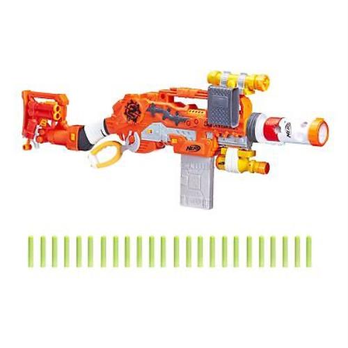 Scravenger Nerf Zombie Strike Toy Blaster with Two 12-Dart Clips 26 Darts