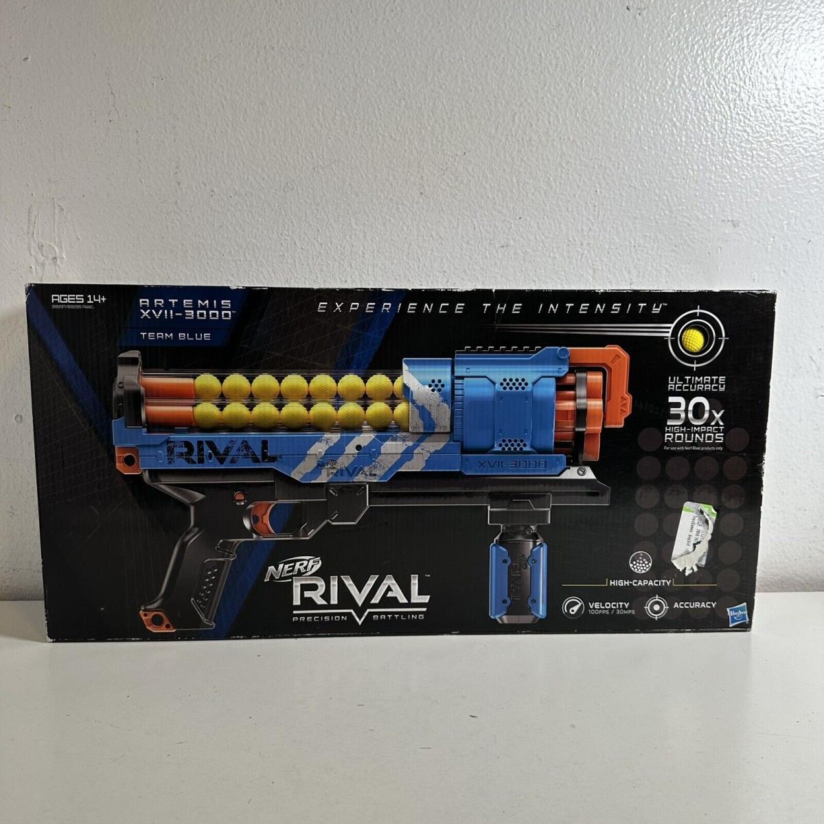 2016 Hasbro Nerf Rival Artemis XVII-3000 Blaster Toy Gun Team Blue A23