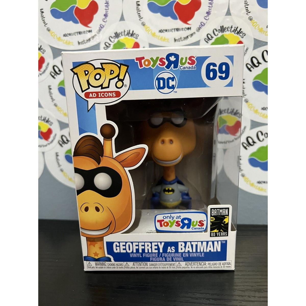 Funko Pop Toys R US Geoffrey as Batman 69 Toys R Us Canada Exclusive Vaulted