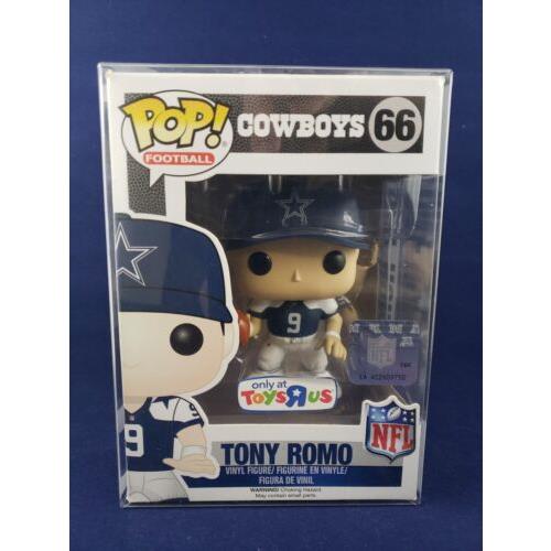 Funko Pop Dallas Cowboys Tony Romo 66 Toys R Us Exclusive w Protector NM