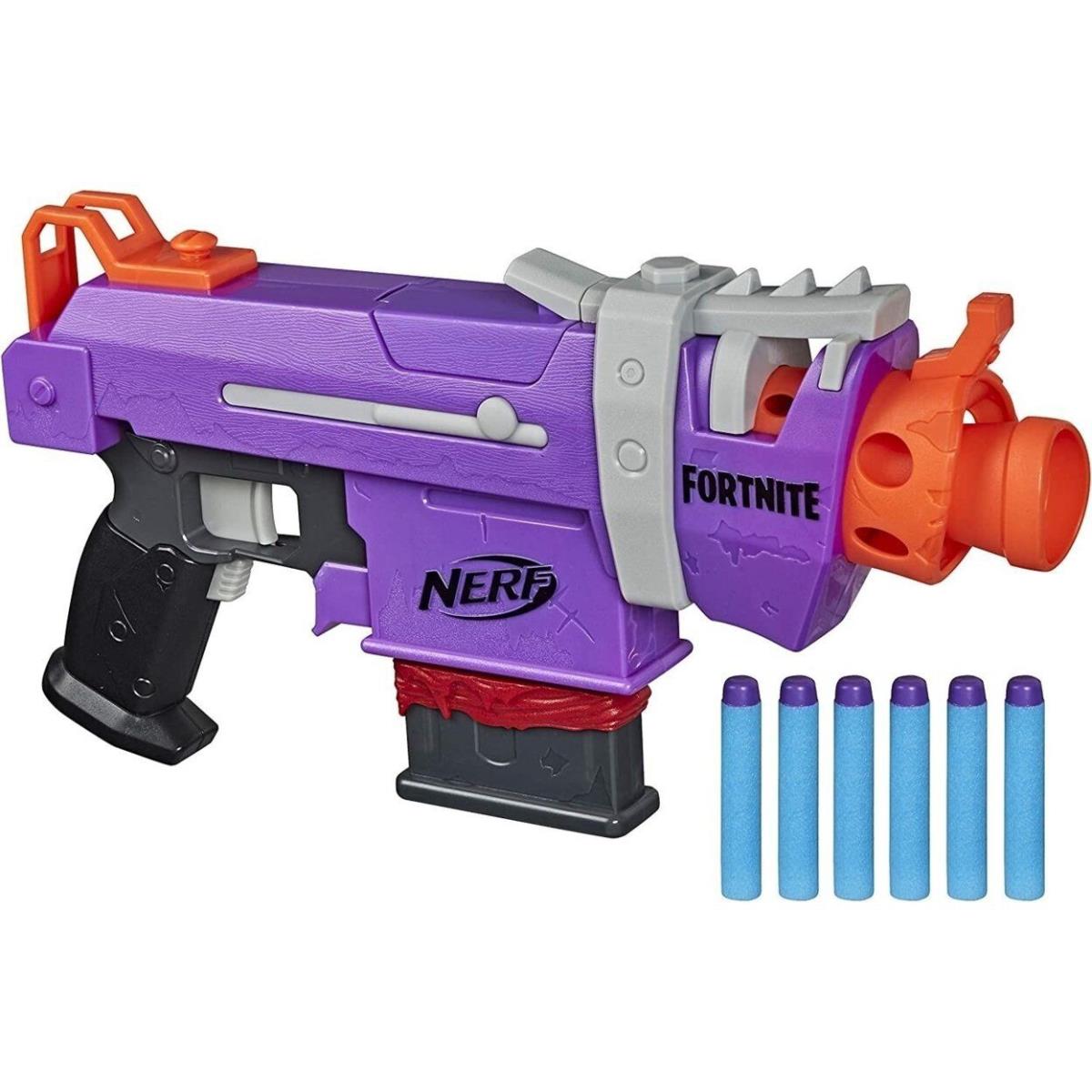 Nerf Fortnite Smg-e Blaster Motorized 6 Dart Clip Video Gaming Hasbro