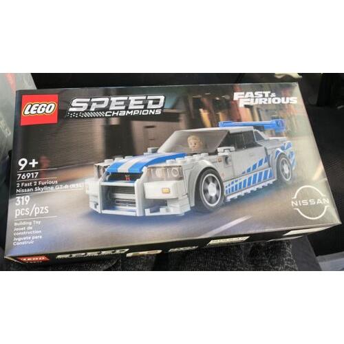 Lego Speed Champions Fast Furious Nissan Skyline Gt-r R34 Paul Walker Figure