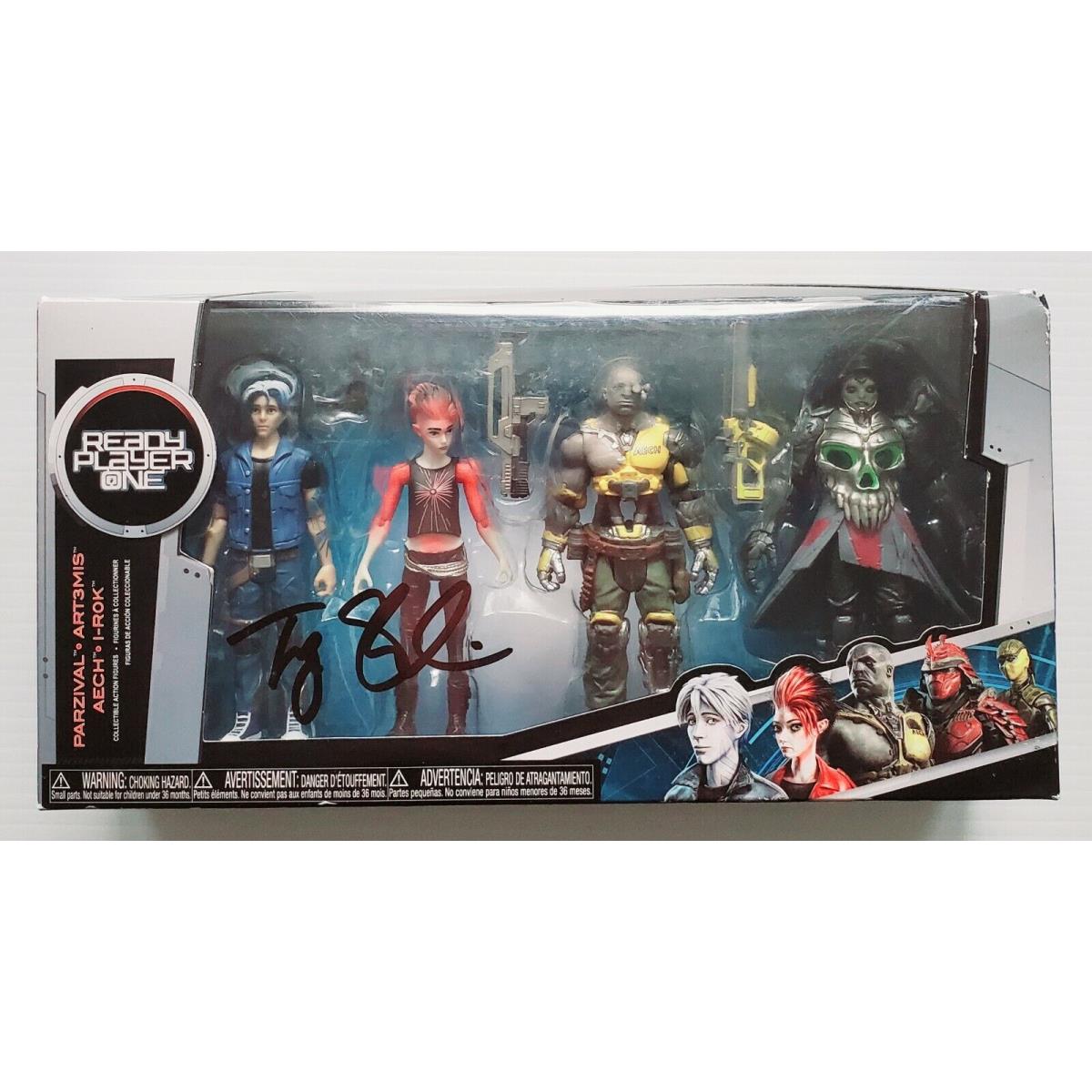 Tye Sheridan Signed Ready Player One Action Figure Set Toy Parzival Funko Rad
