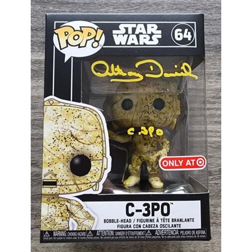 Anthony Daniels Signed C-3PO Futura Funko Pop Figure 64 Toy Star Wars Jsa