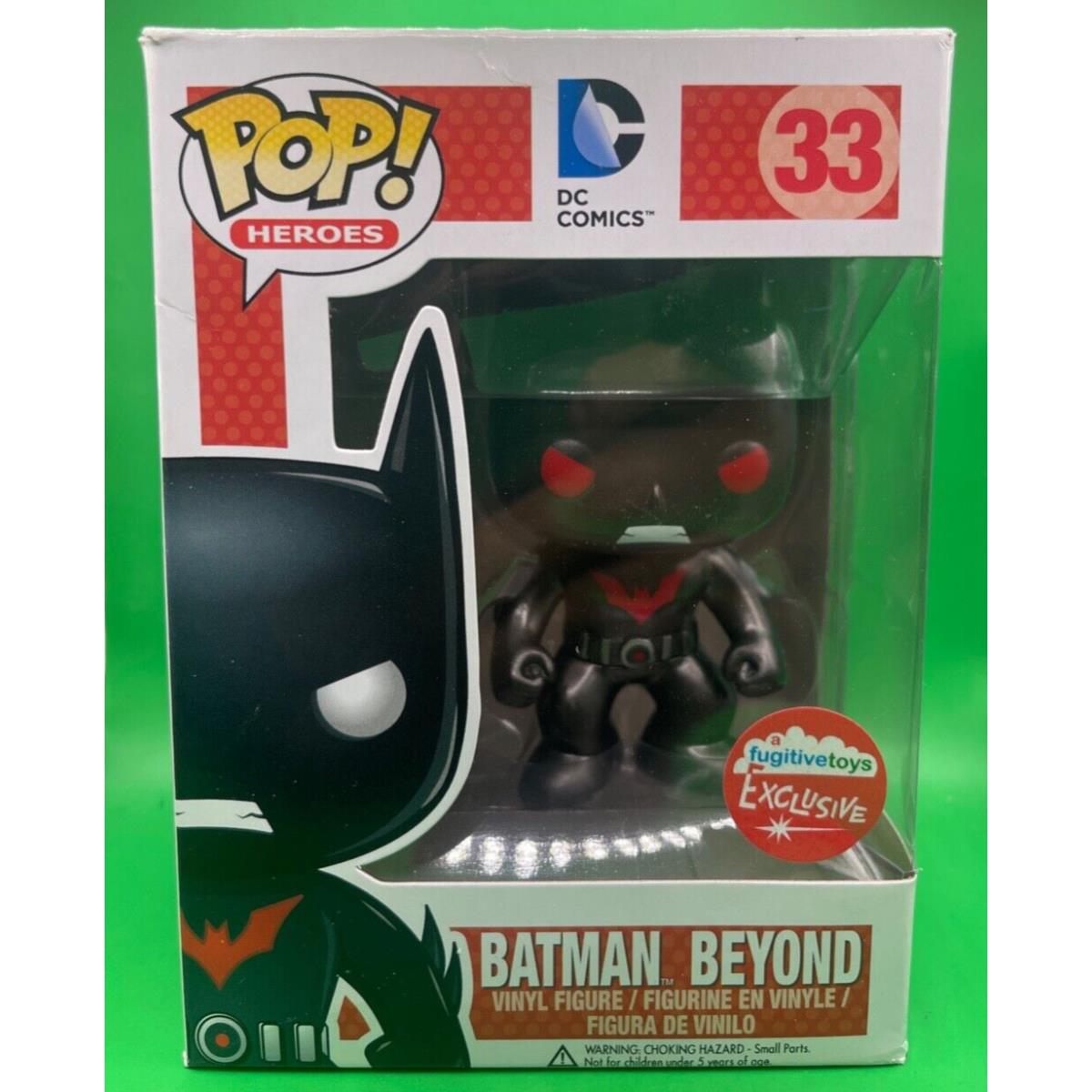 Funko Pop Batman Beyond 33 Metallic Red Eyes Fugitive Toys Exclusive