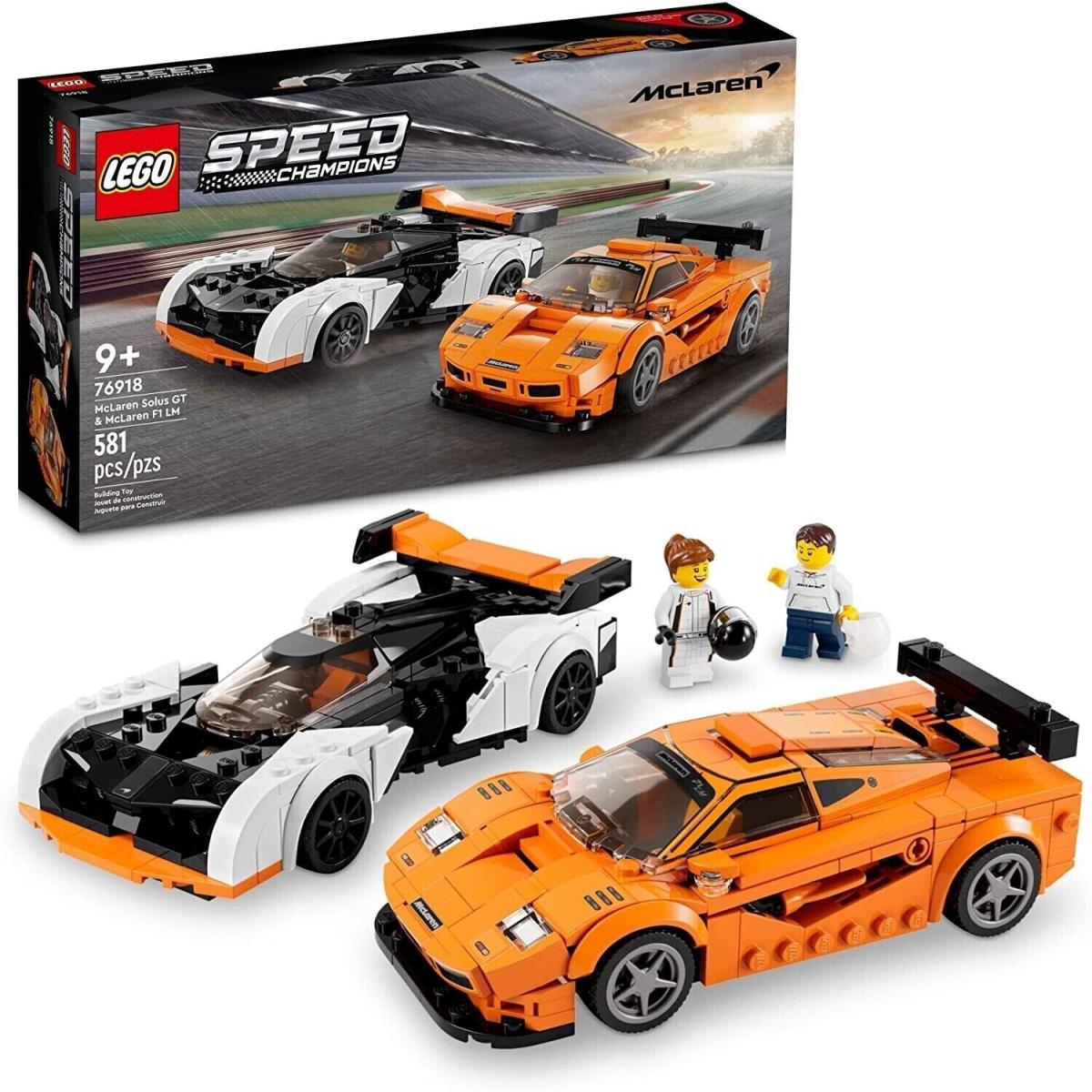 Lego 76918 Speed Champions Mclaren Solus GT Mclaren F1 LM Ships in Extra Box