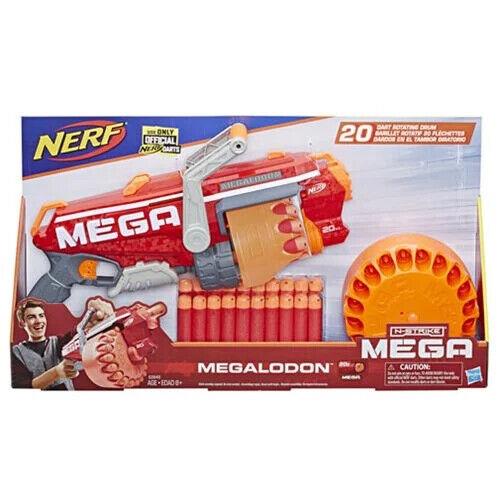 Megalodon Nerf N-strike Mega Toy Blaster with 20 Official Mega Whistler