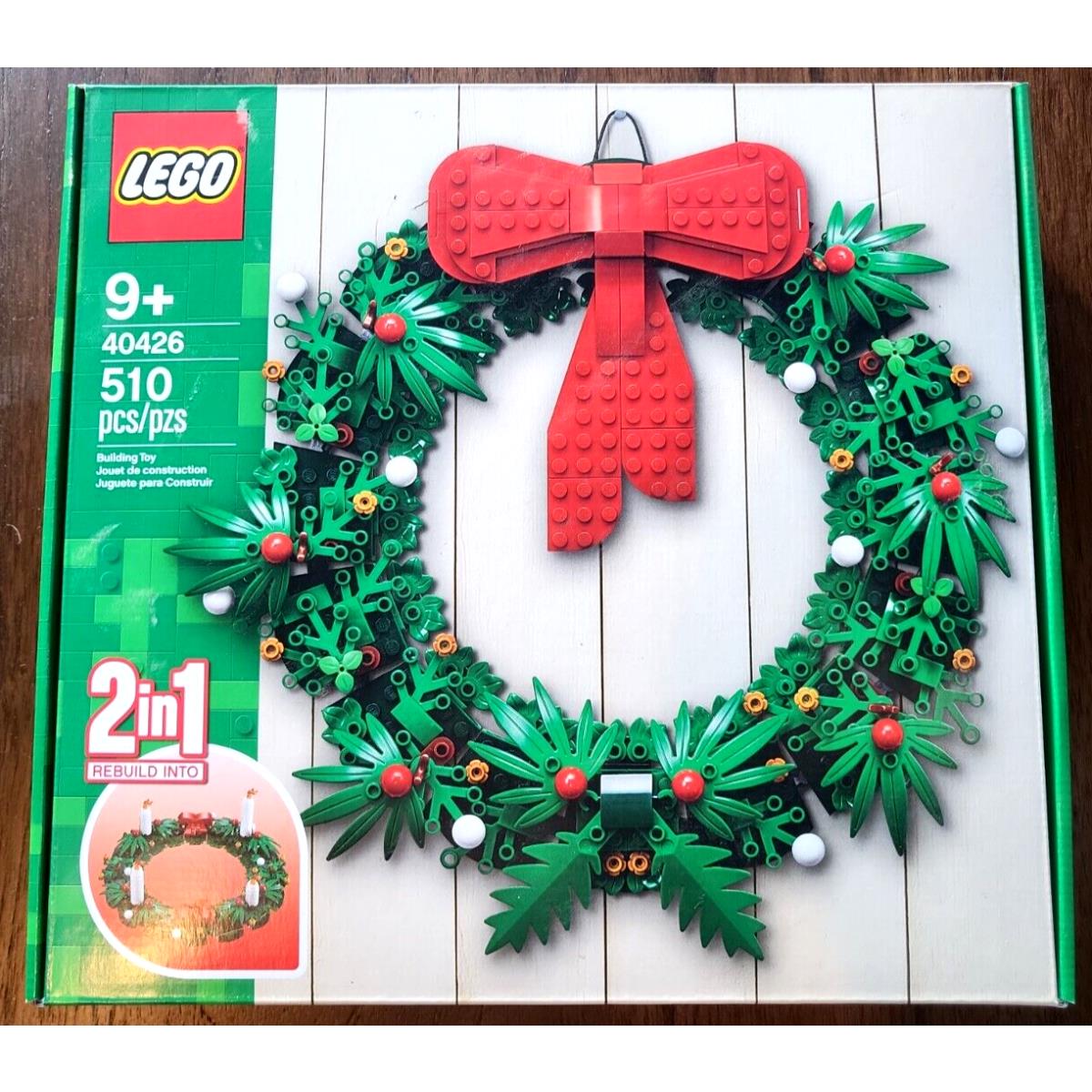 Lego 40426 Christmas Wreath 2-in-1 Holiday Candles Bow