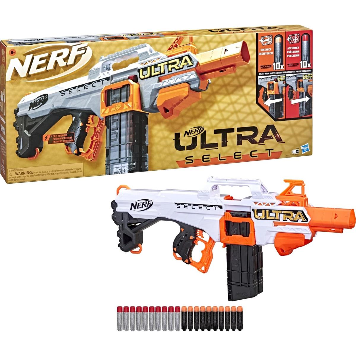 Nerf Ultra Select Fully Motorized Blaster Fire For Distance or Accuracy